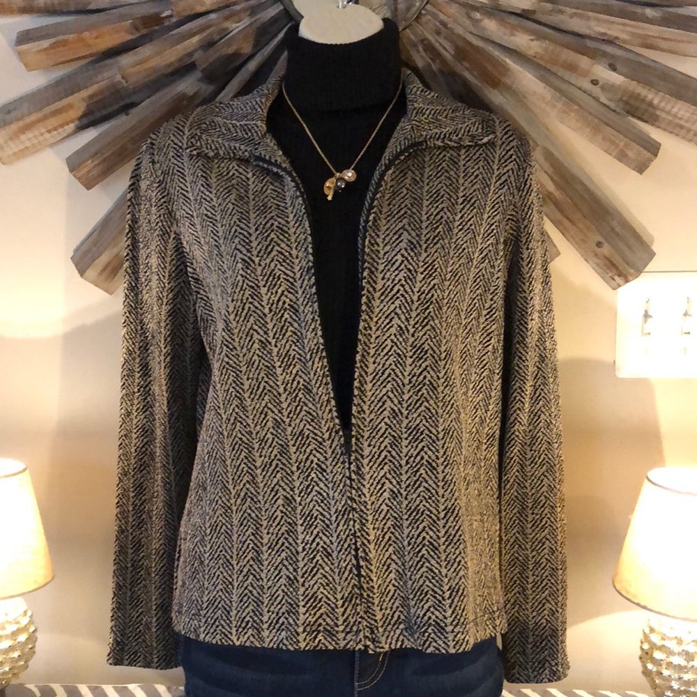 Travel Collection Herringbone Jacket Sz. S
